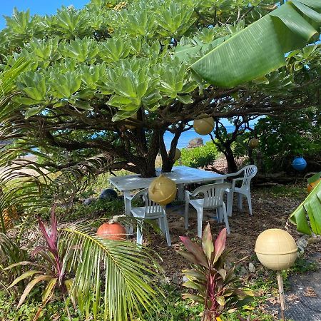 Ken'S Beachfront Cafe & Lodge, Bl2, Oceanfront And Free Canoe Rental Onna Ngoại thất bức ảnh